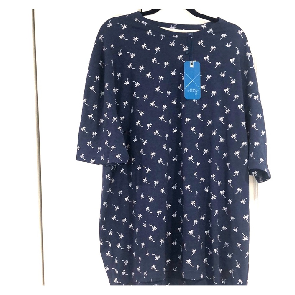 NWT Blue palm shirt 🌴